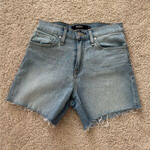 Hudson Devon high rise denim biker shorts 25